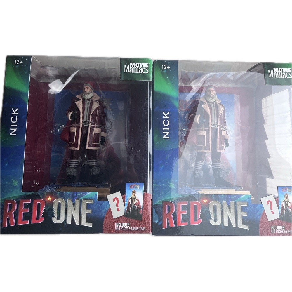 LOT OF (2) McFarlane Toys Movie Maniacs Red One Nick 6-Inch Posed Figure